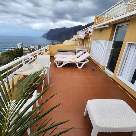 Los Gigantes,Huge Terrace,Sea View,Air Conditioning Apartman Puerto de Santiago  Kültér fotó