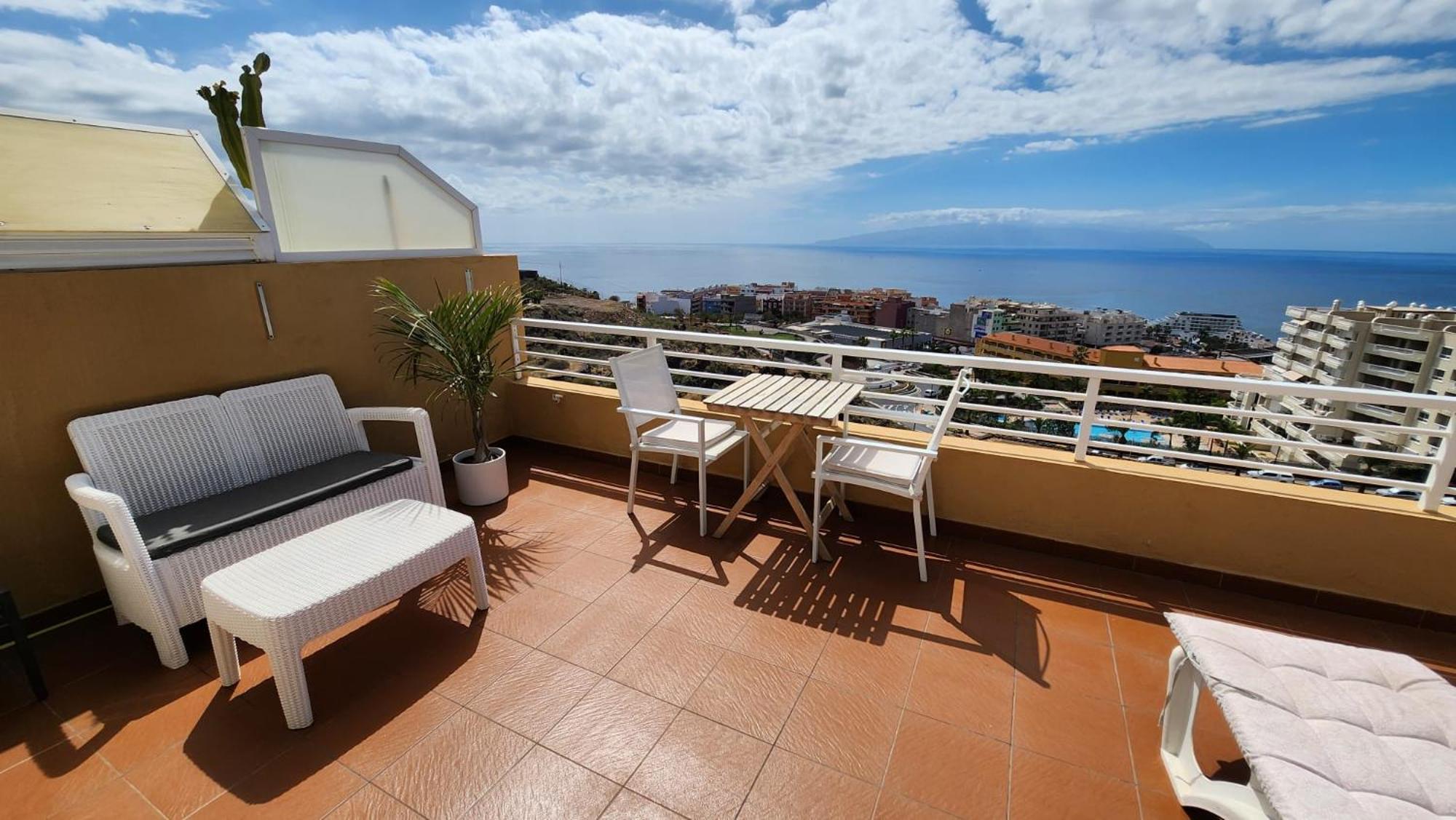 Los Gigantes,Huge Terrace,Sea View,Air Conditioning Apartman Puerto de Santiago  Kültér fotó